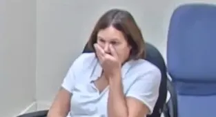 Moment middle-aged woman unburdens herself with awful admission