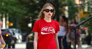 Naomi Watts' model kid Kai Schreiber in  Daisy Duke shorts in NYC