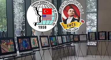 New York Türkevi'nde minik ellerden büyük mesajlar: 'İklim Eylemi' resim sergisi açıldı