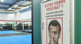 Outrage as French gym offers self-defence classes using Macron's face