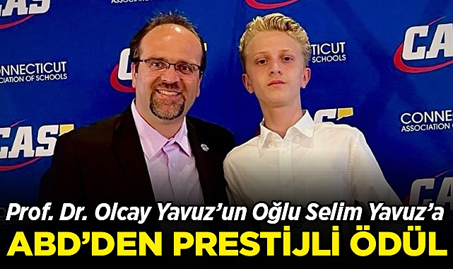 Prof. Dr. Olcay Yavuz'un Oğlu Selim Yavuz'a ABD'den Prestijli Ödül