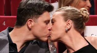 Scarlett Johansson puts on a loved-up display with husband Colin Jost