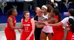 Tempers flare between Caitlin Clark and Angel Reese in WNBA opener