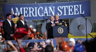 Trump DOUBLES tariffs on steel imports at appearance in Pittsburgh