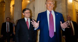 Trump rips reporter as GOP infighting threatens to tank his big bill