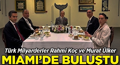 Türk Milyarderler Rahmi Koç ve Murat Ülker Miami'de Kahvaltı Masasında Bir Araya Geldi!
