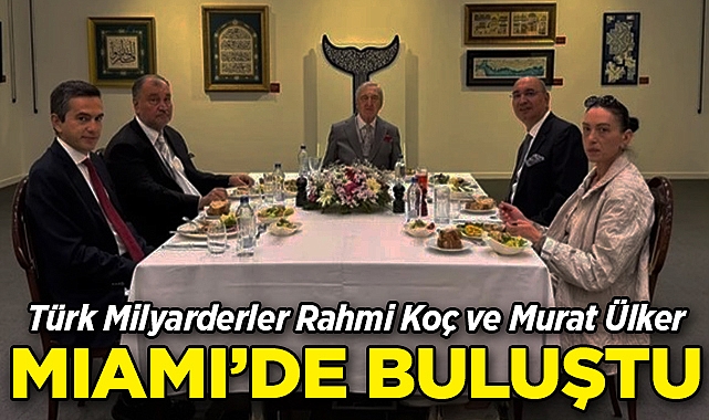 Türk Milyarderler Rahmi Koç ve Murat Ülker Miami'de Kahvaltı Masasında Bir Araya Geldi!