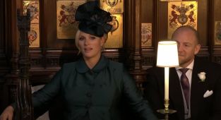Zara's uncomfortable expression during Harry and Meghan's wedding