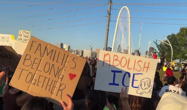 Anti-ICE mayhem explodes in Texas as cops confront protesters