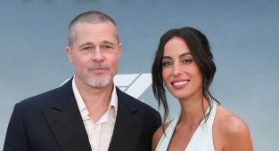 Brad Pitt and girlfriend Ines de Ramon's awkward moment at F1 premiere