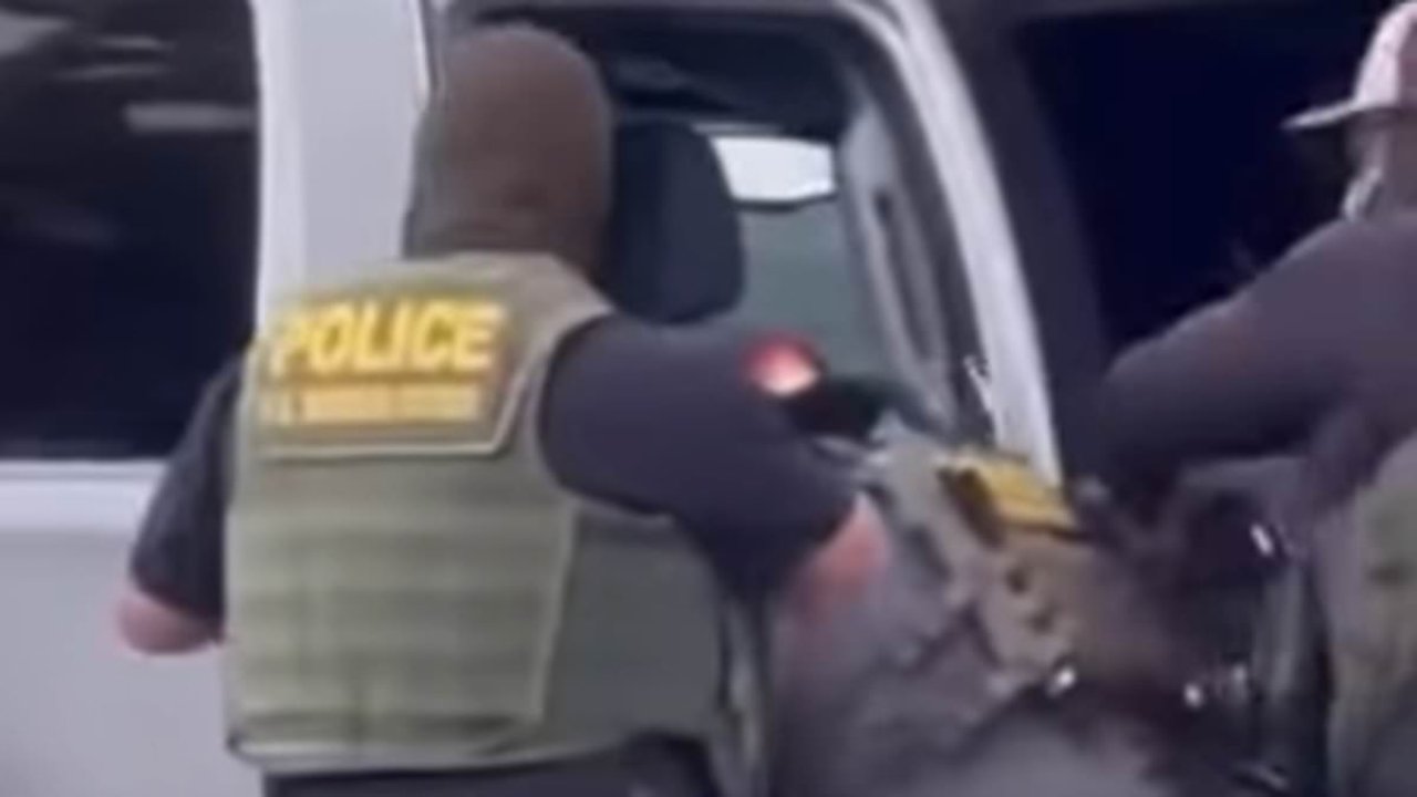 Brutal arrest of illegal migrant father as his sons beg ICE for mercy