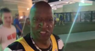 Brutal moment NBA Finals star's dad is confronted by rival fans