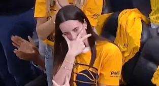 Caitlin Clark trolls Knicks' Jalen Brunson as Pacers advance to Finals