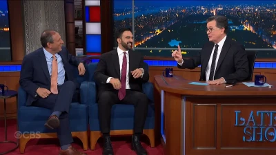 Colbert blasted for interview with New York mayoral candidate