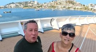 Couple ditech small-town to travel world on a cruise for shock price