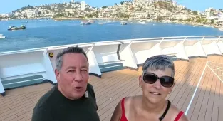 Couple ditech small-town to travel world on a cruise for shock price