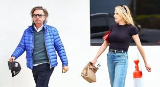 David Spade and Charlotte McKinney enjoy dinner in LA