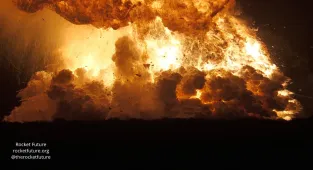 Elon Musk jokes it's 'just a scratch' as SpaceX rocket EXPLODES