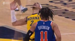 Frustrated Knicks star commits shocking act against Pacers rival