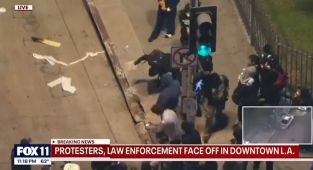 Furious Fox host loses it on-air in rant against LA rioters