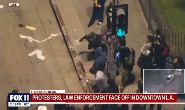 Furious Fox host loses it on-air in rant against LA rioters