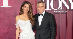George Clooney returns to silver fox look at Tony Awards