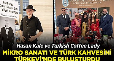 Hasan Kale ve Turkish Coffee Lady, Mikro Sanatı ve Türk Kahvesini Türkevi'nde Buluşturdu