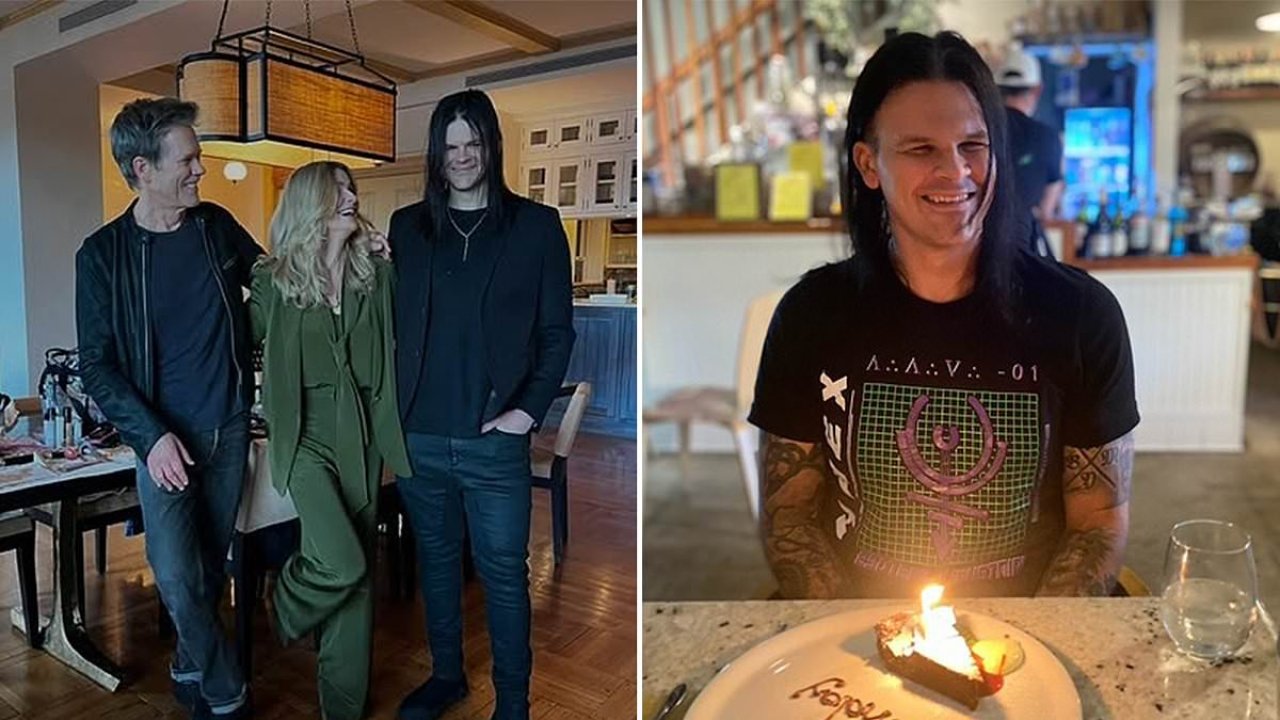 Kevin Bacon and wife Kyra Sedgwick celebrate their rarely seen son