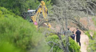Madeleine McCann detectives begin digging with excavator