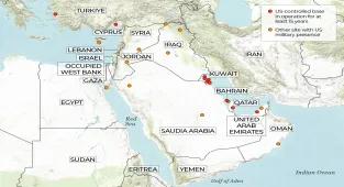 Mapping US troops and military bases in the Middle East