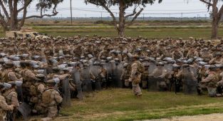 Marines prepare for deployment in Los Angeles as protests spread across US
