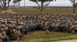 Marines prepare for deployment in Los Angeles as protests spread across US