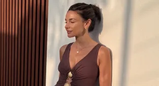 Michelle Keegan stuns in plunging brown dress on holiday in Marbella