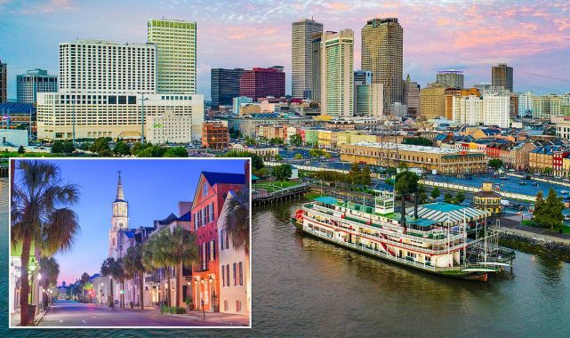 New map reveals US cities and landmarks set to DISAPPEAR by 2050 ...