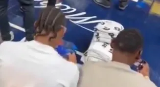 NFL star caught playing Fortnite at Pacers-Thunder game