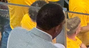 Photo of Stephen A. Smith in 'embarrassing' act during at NBA Finals