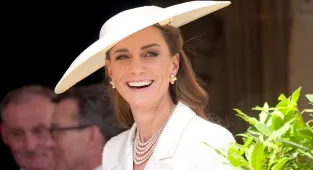 Princess of Wales is radiant in white at Order of the Garter ceremony