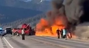 Sickening secret of truck driver who killed 7 in crash at Yellowstone