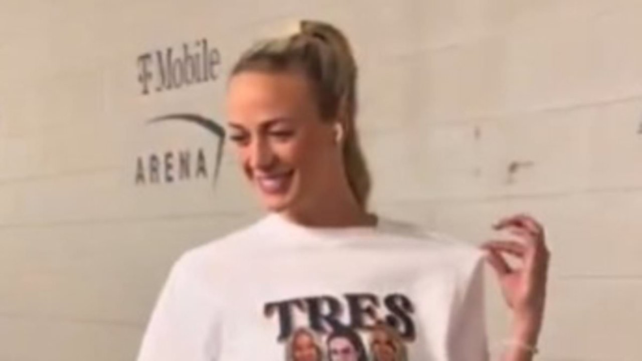 Sophie Cunningham shows her love for Clark with personalized outfit