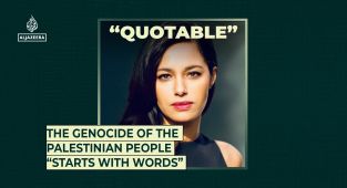 The genocide of the Palestinian people “starts with words”
