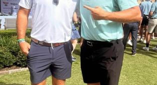 Travis Kelce returns to the golf course with NFL hero