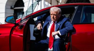 Trump plans to sell his brand new red Tesla to 'stick it' to Musk