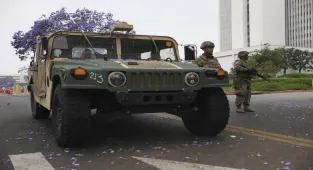 US Marines detain civilian amid court battle over Los Angeles deployment