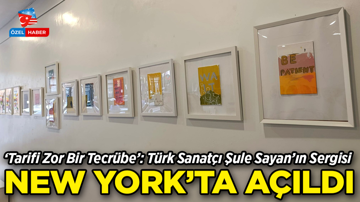 Türk Sanatçı Şule Sayan’ın Sergisi New York'ta Açıldı!