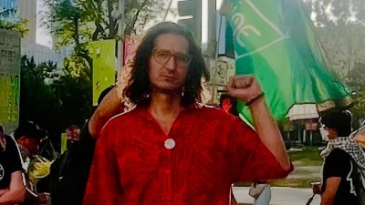 California professor is protester who 'hurled tear gas at ICE agents'