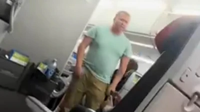 Chaos erupts on plane as screaming passenger goes on 12-minute rant