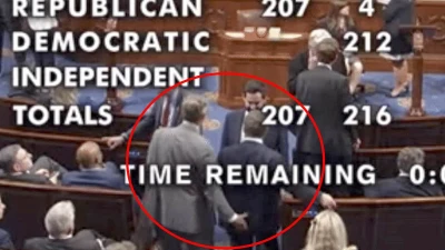 Congressman gropes colleague on House floor during vote on BBB