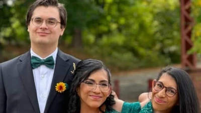 Conjoined twin Carmen Andrade MARRIES longtime fiancé