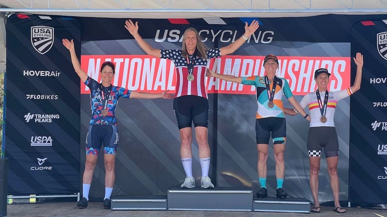 Cyclist who refused to share podium with trans rival defends protest