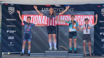 Cyclist who refused to share podium with trans rival defends protest